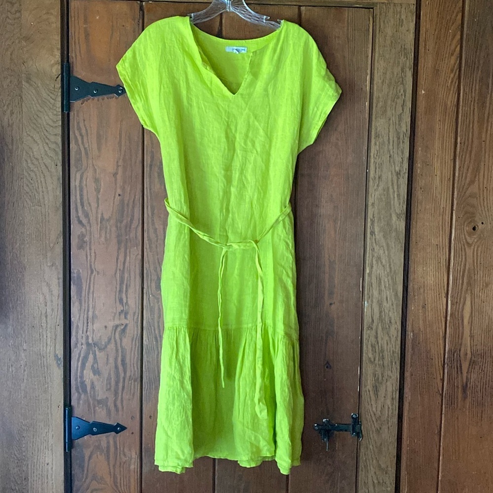 Lime Green Midi Dress